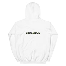 Load image into Gallery viewer, Unisex Corner Logo Hoodie | #TeamTWN (White, Black, Grey)