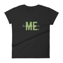 Load image into Gallery viewer, Investing in Me Script | Women's Short Sleeve T-Shirt (Black, White)