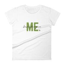 Load image into Gallery viewer, Investing in Me Script | Women's Short Sleeve T-Shirt (Black, White)