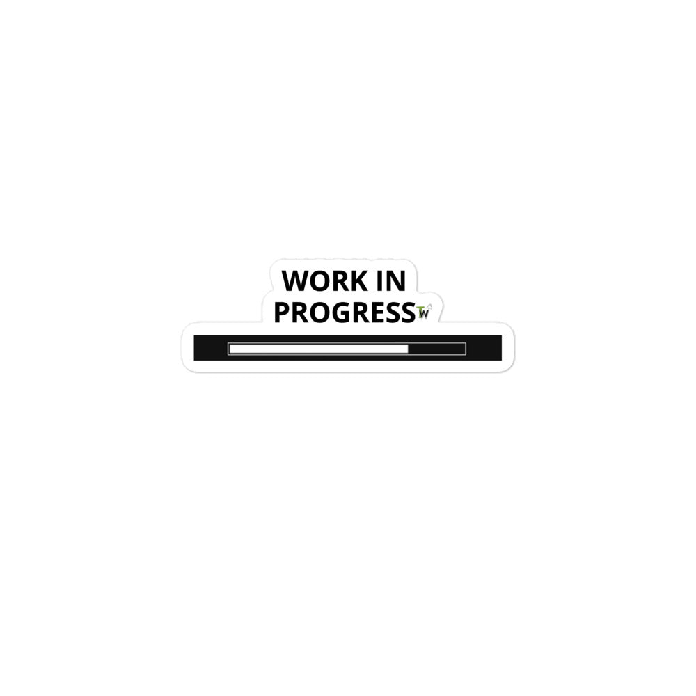 Work in Progress Sticker