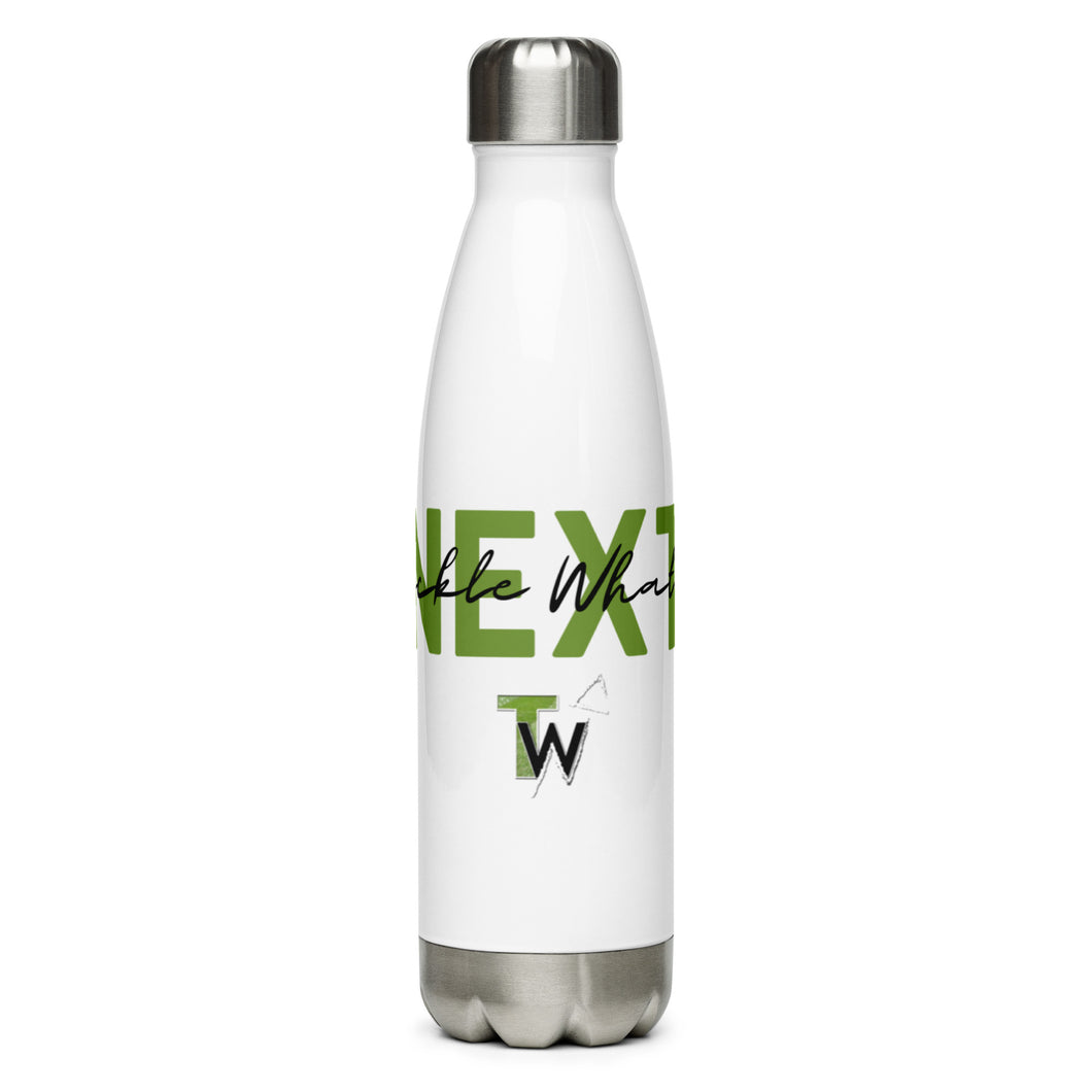 Tackle What's Next Script Stainless Steel Water Bottle