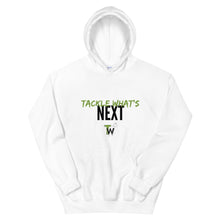 Load image into Gallery viewer, Tackle What&#39;s Next | Unisex Hoodie (Black, White)
